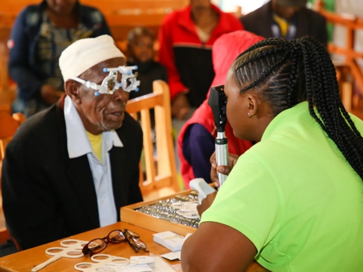 Eye Exam in Tanzania by SKYGEN International Foundation